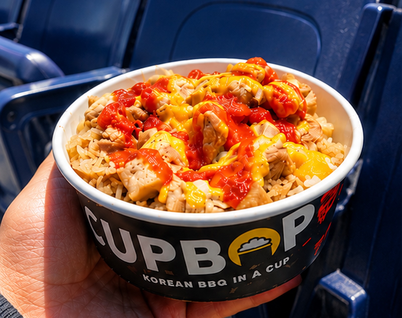 Korean barbecue in a cup