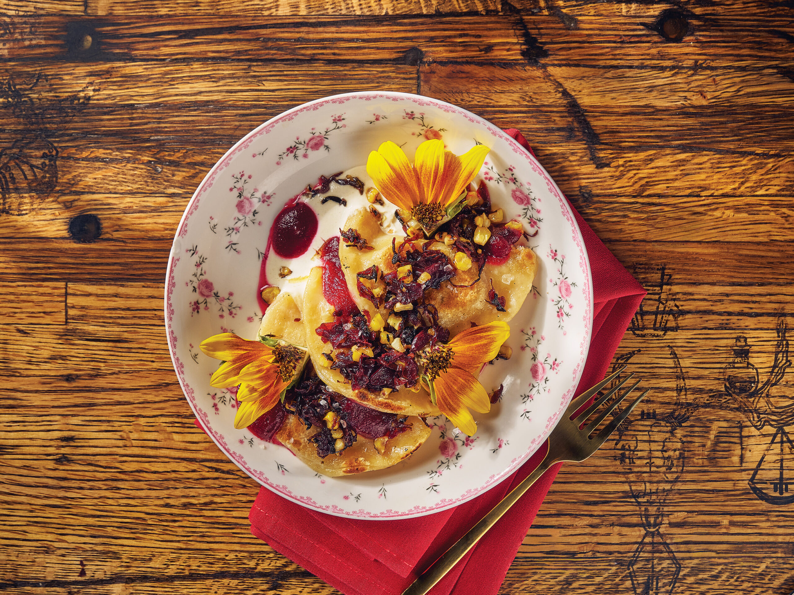 Varenyky, aka Ukrainian pierogi, at Molotov Kitschen & Cocktails