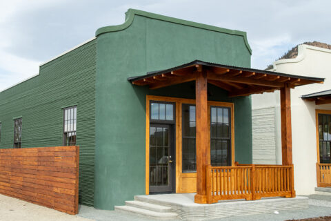 Green, southwest-style home