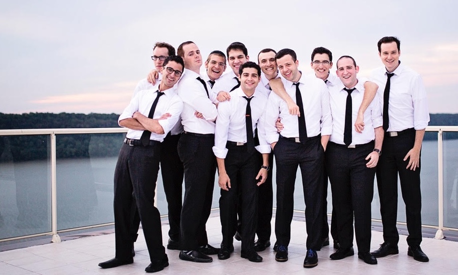 The Maccabeats pose for a photo