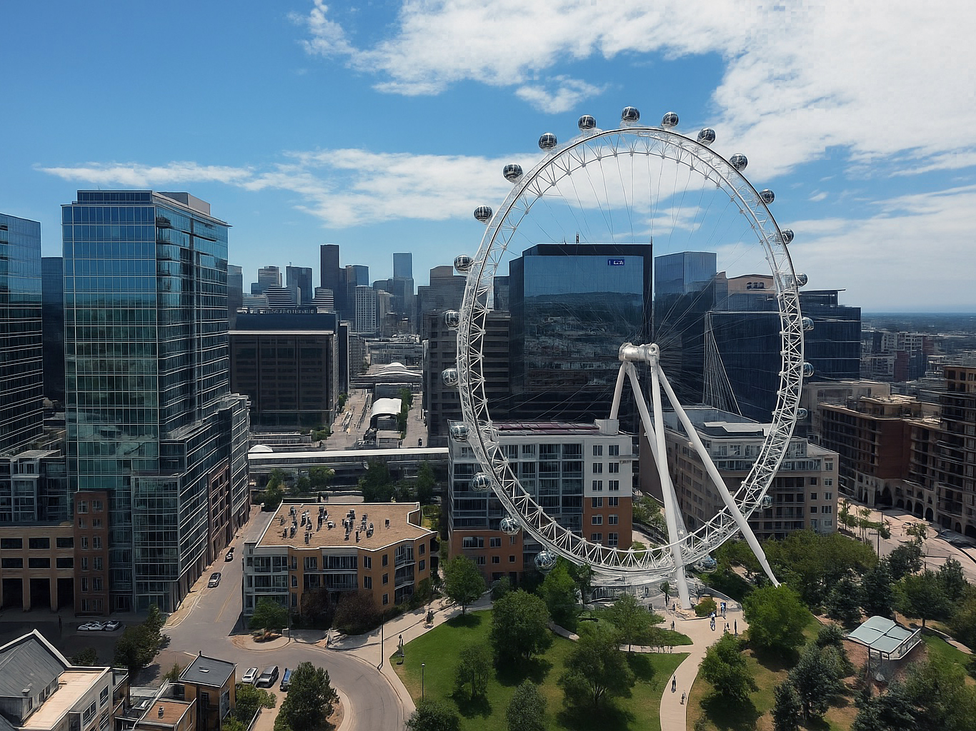 A rendering of the Ferris wheel in Denver