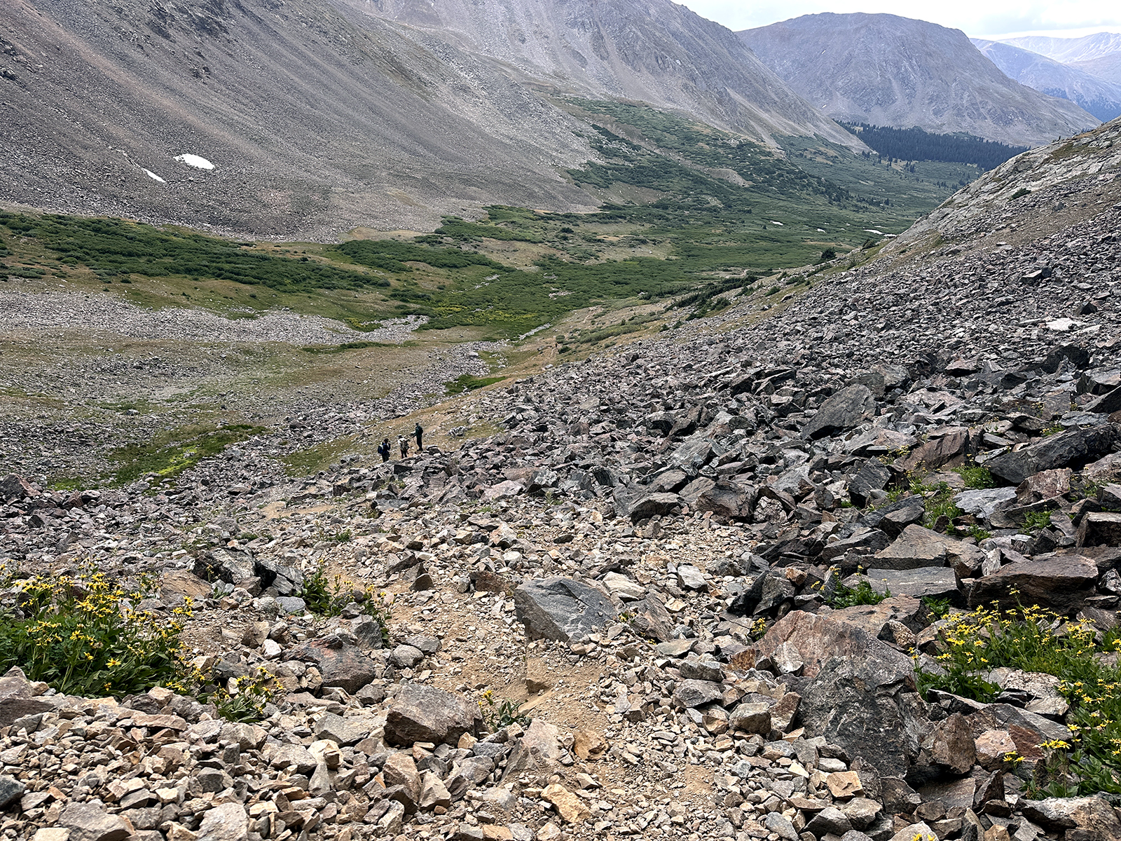 Talus below Chihuahua Lake