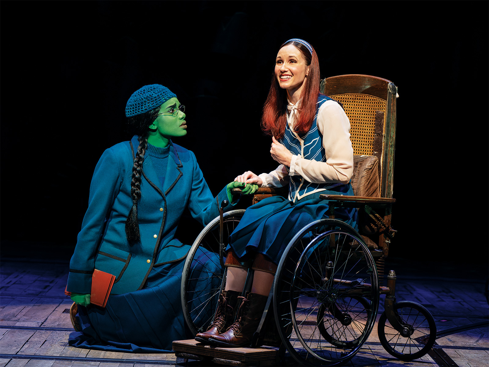 Jenna Bainbridge as Nessarose in Broadway’s “Wicked”