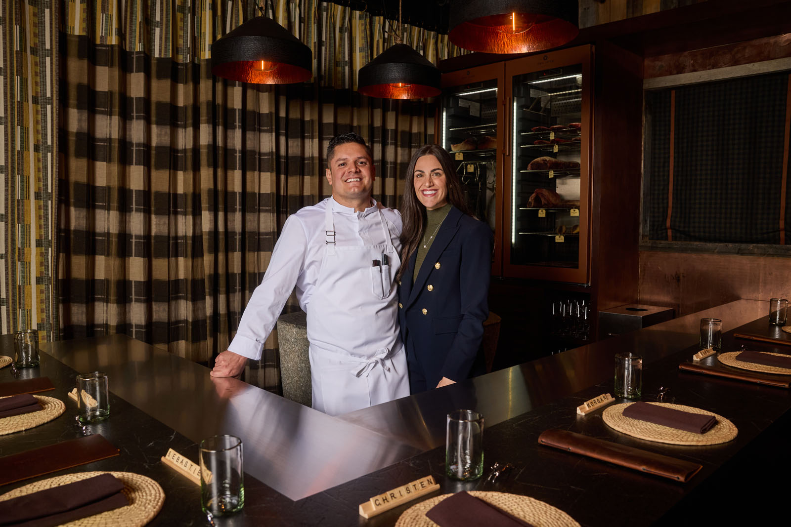 Johnny and Kasie Curiel inside Milpero