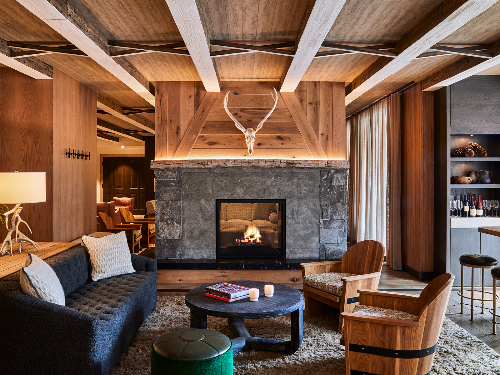 Seating area in the Timber Room