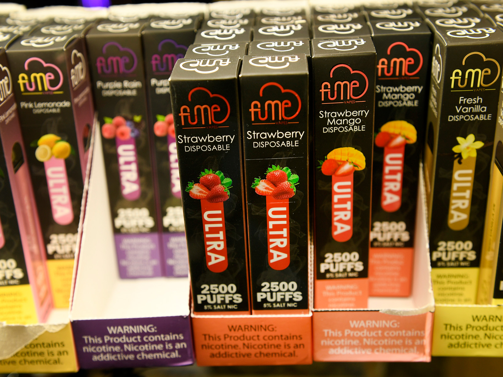 flavored tobacco vaping products