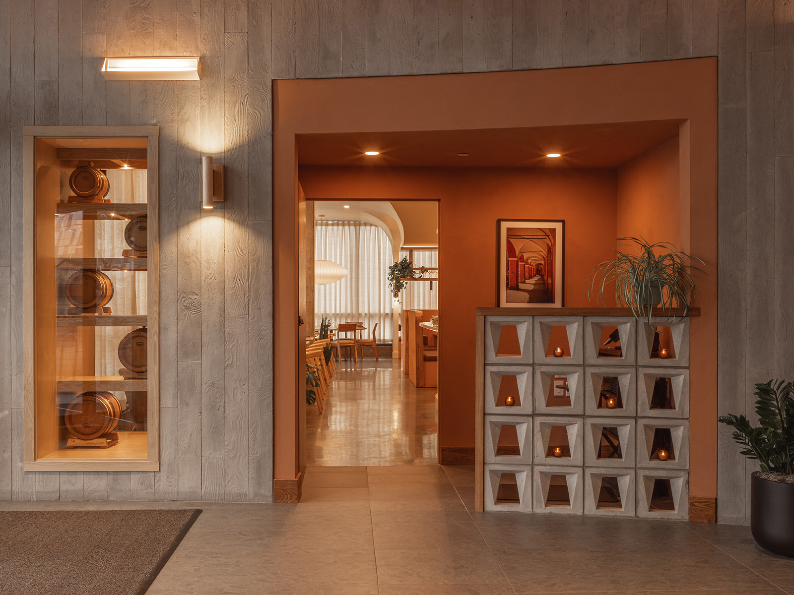 Dear Emilia entrance with stone wall