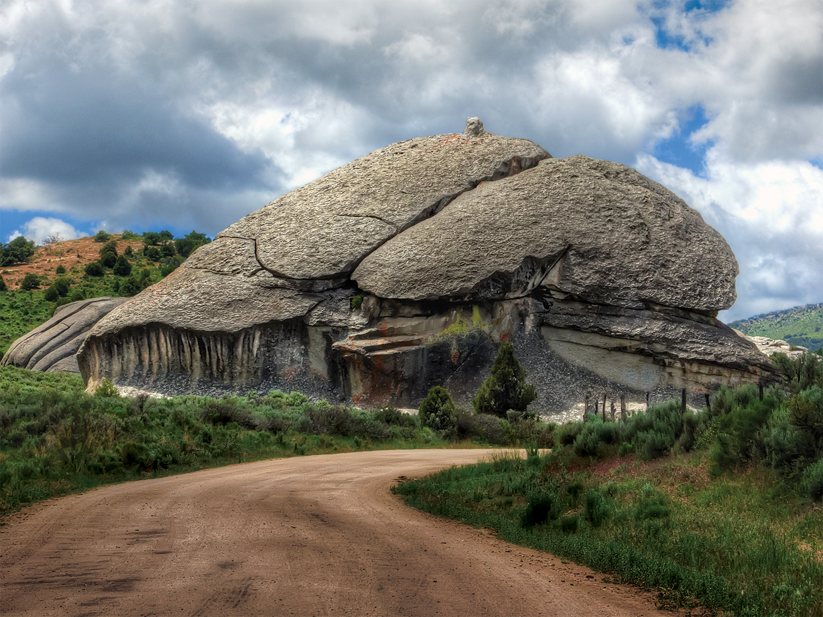A rock formation at City of Rocks National Reserve