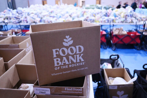 A box that says "Food Bank of the Rockies"