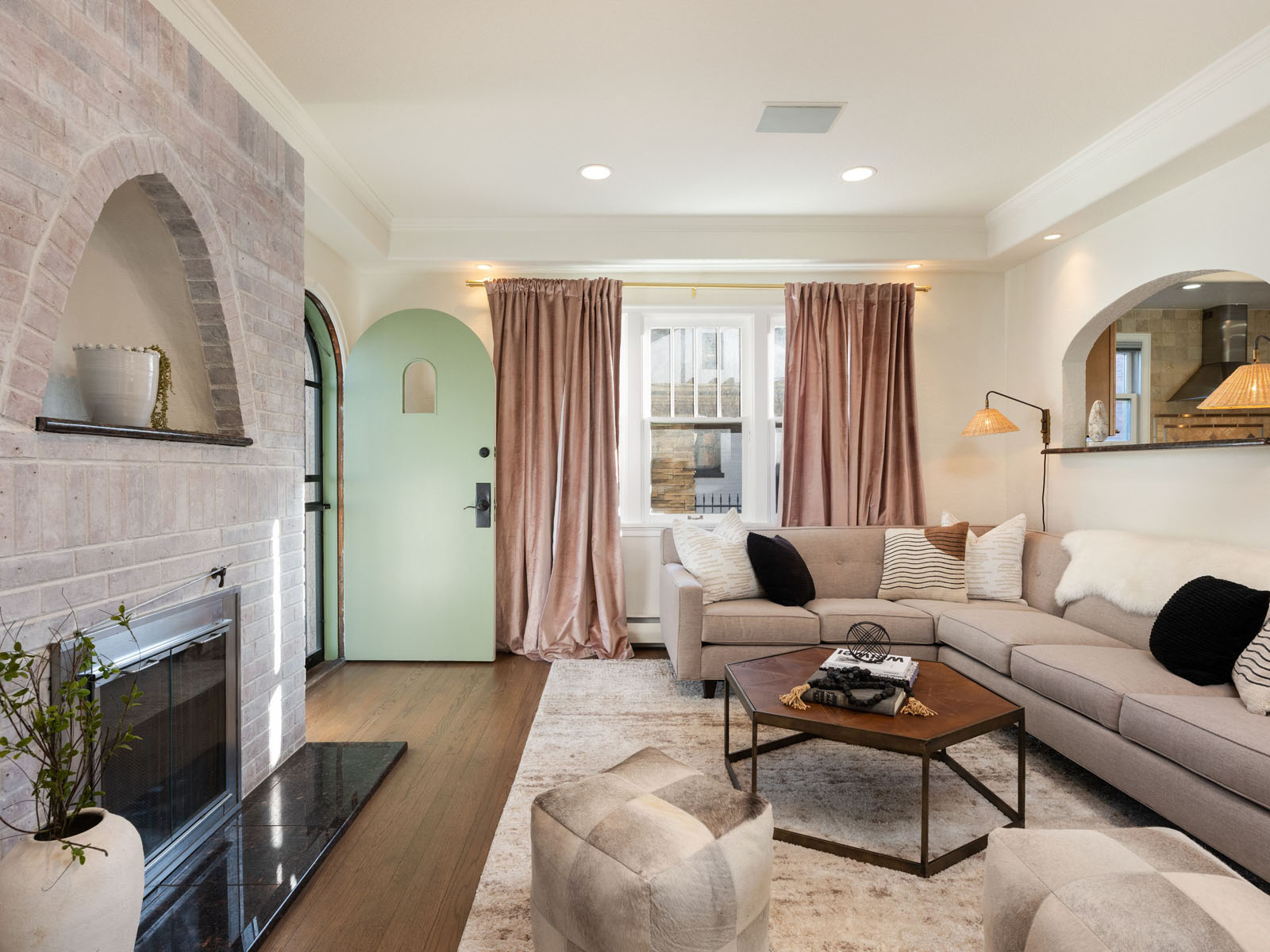 Entryway and siting room