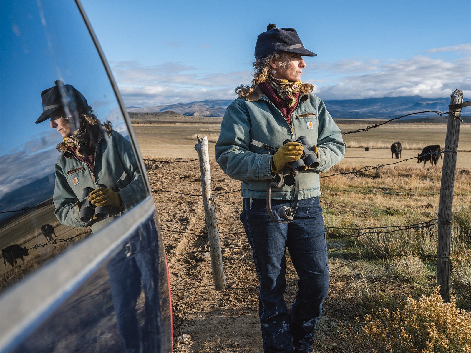 A female rancher in Colorado