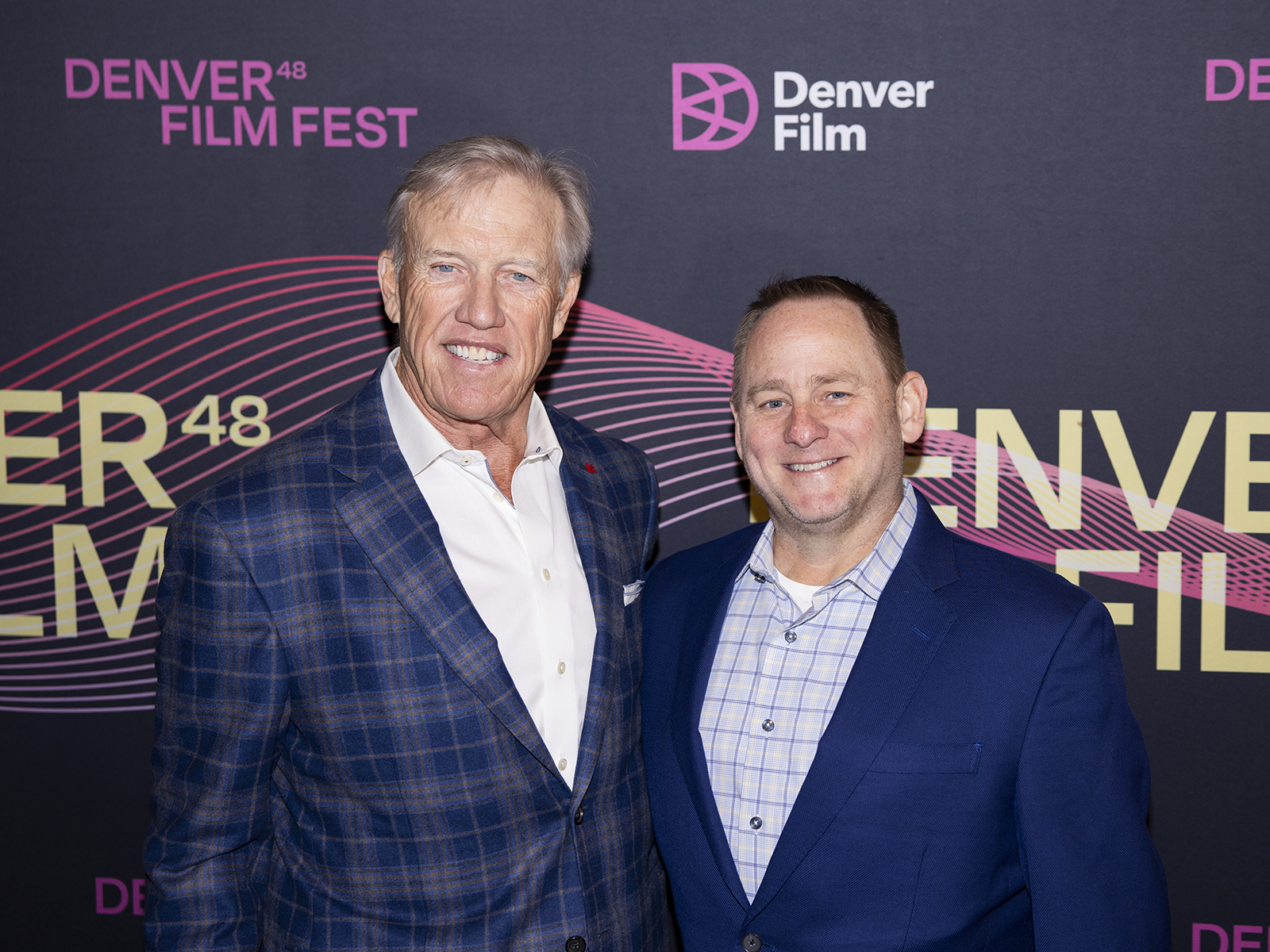 John Elway and Ken Rodgers at the Denver Film Fest premiere of “Elway”