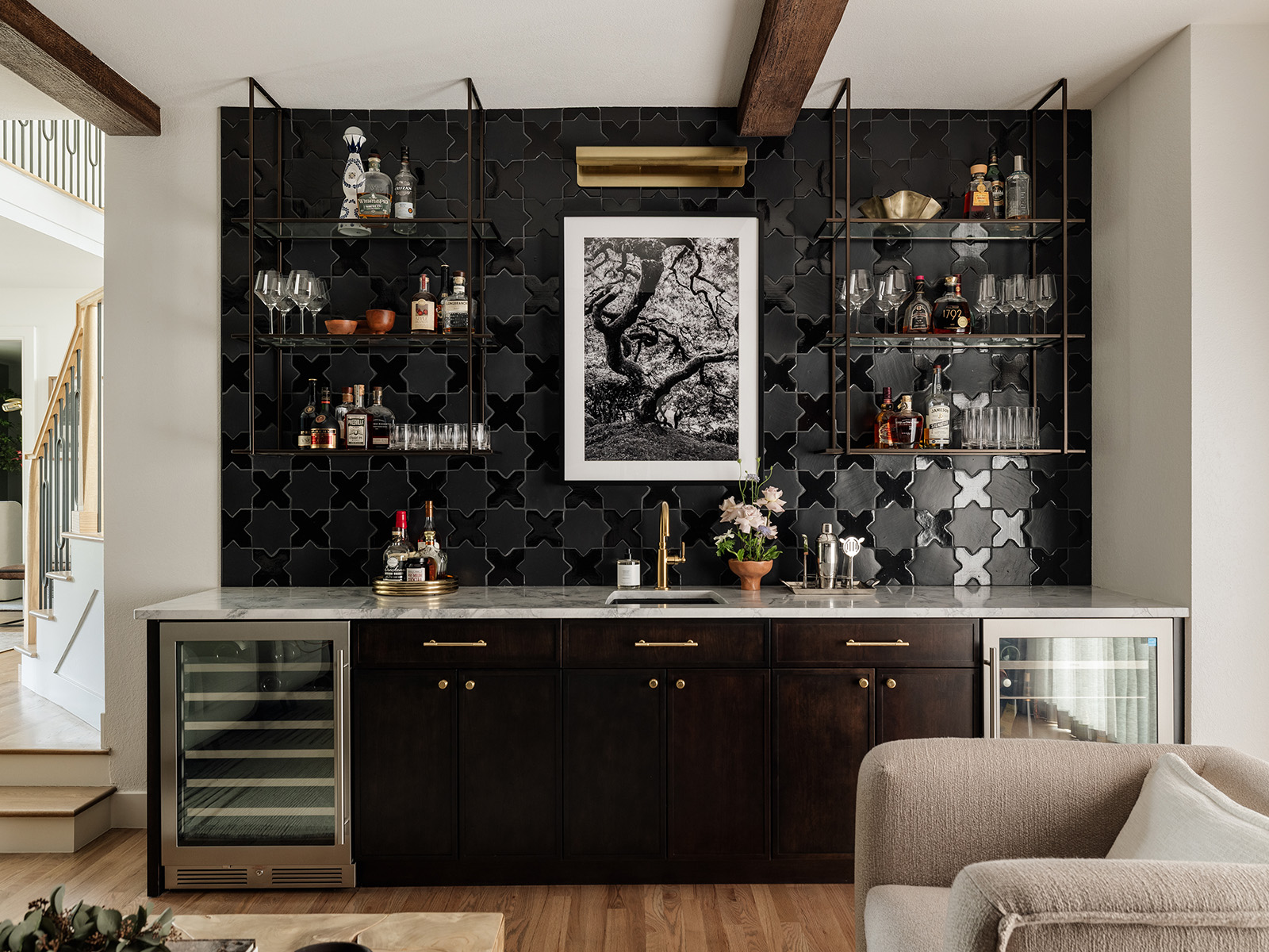 Black modern bar