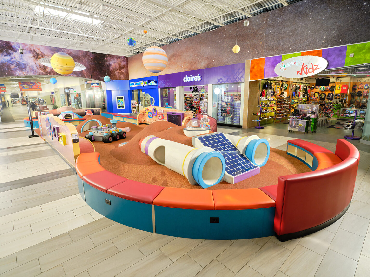 Soft Play’s Mars-themed playscape at the Colorado Mills Mall