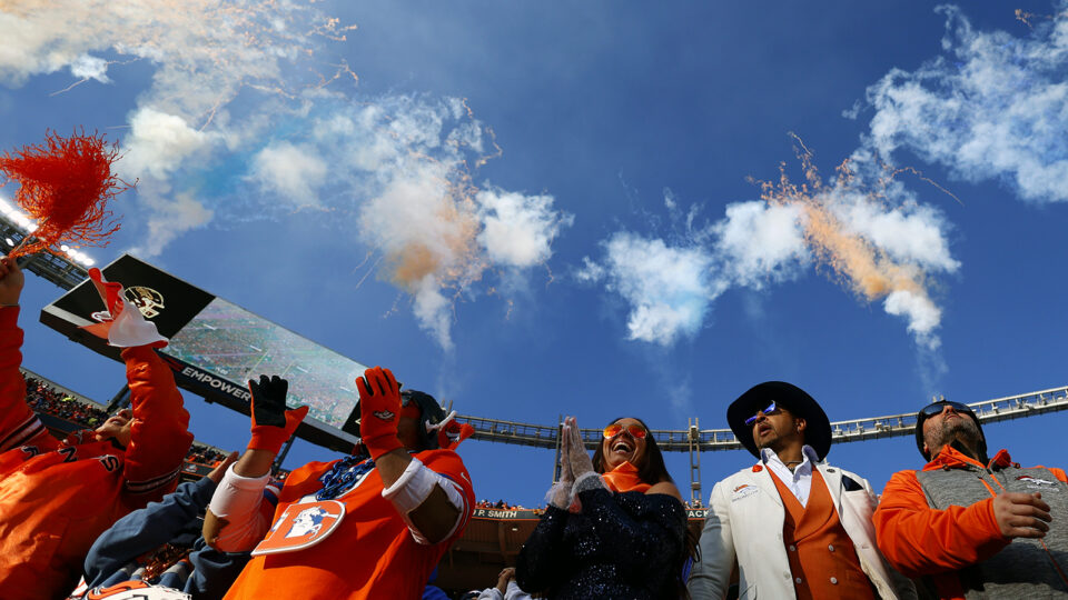 Denver Broncos fans at Empower Field