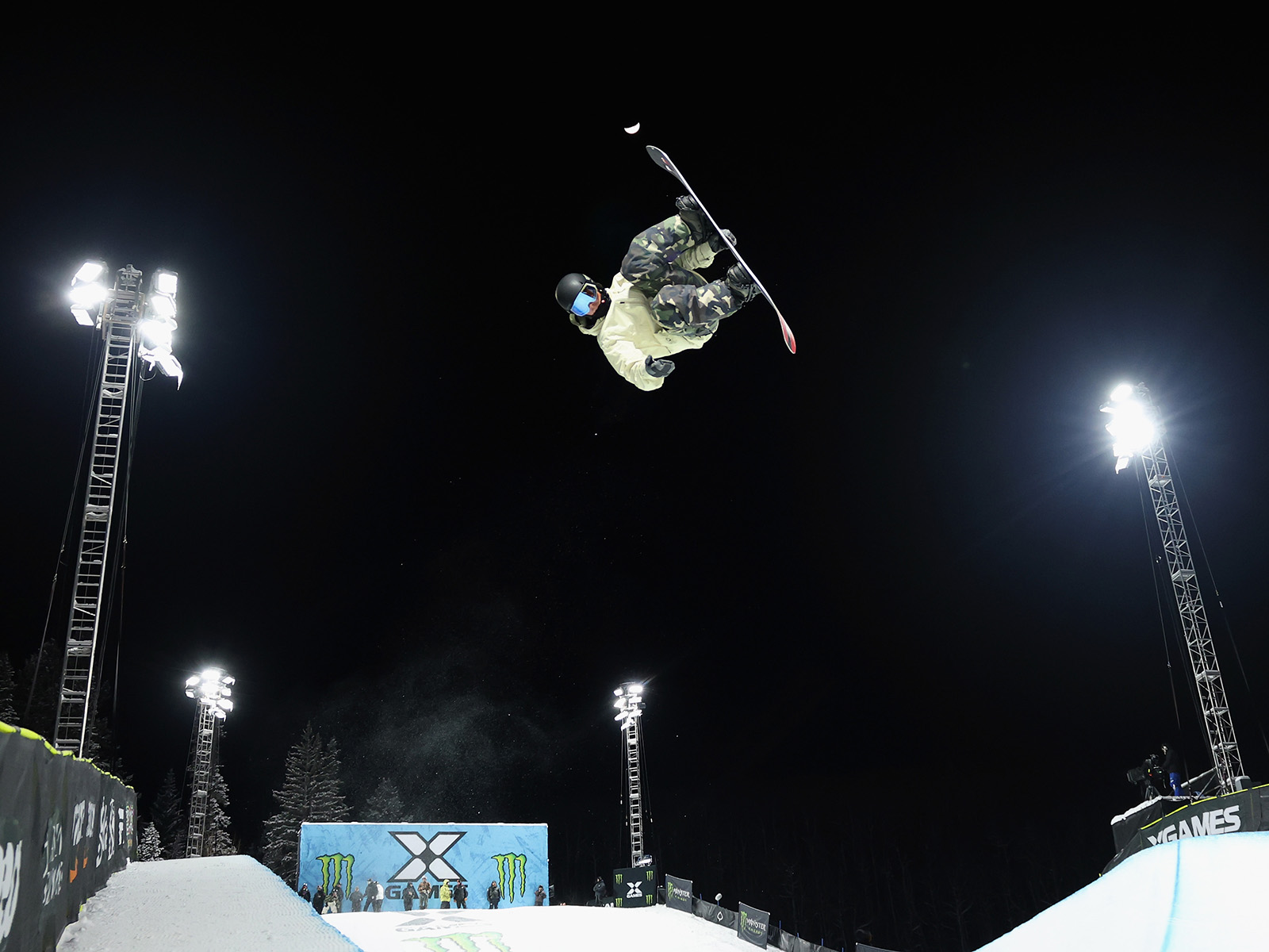Chase Blackwell does a snowboarding trick