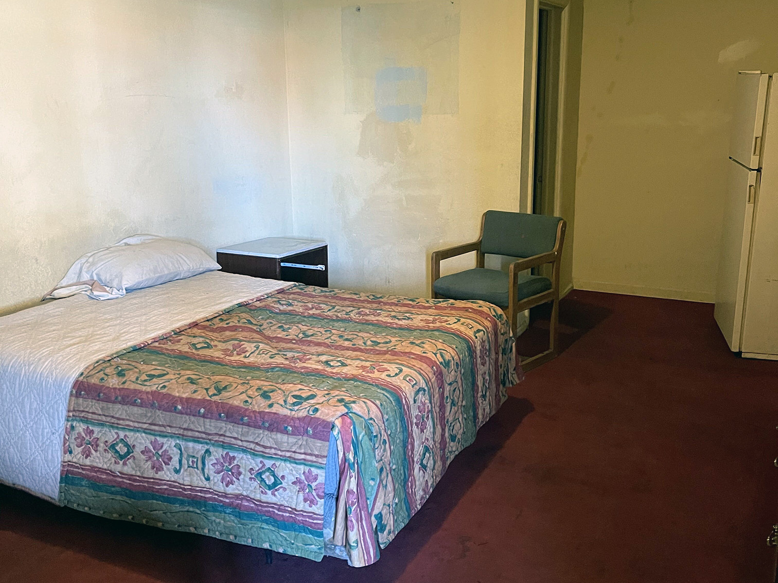 A room at La Vista Motel before it was renovated