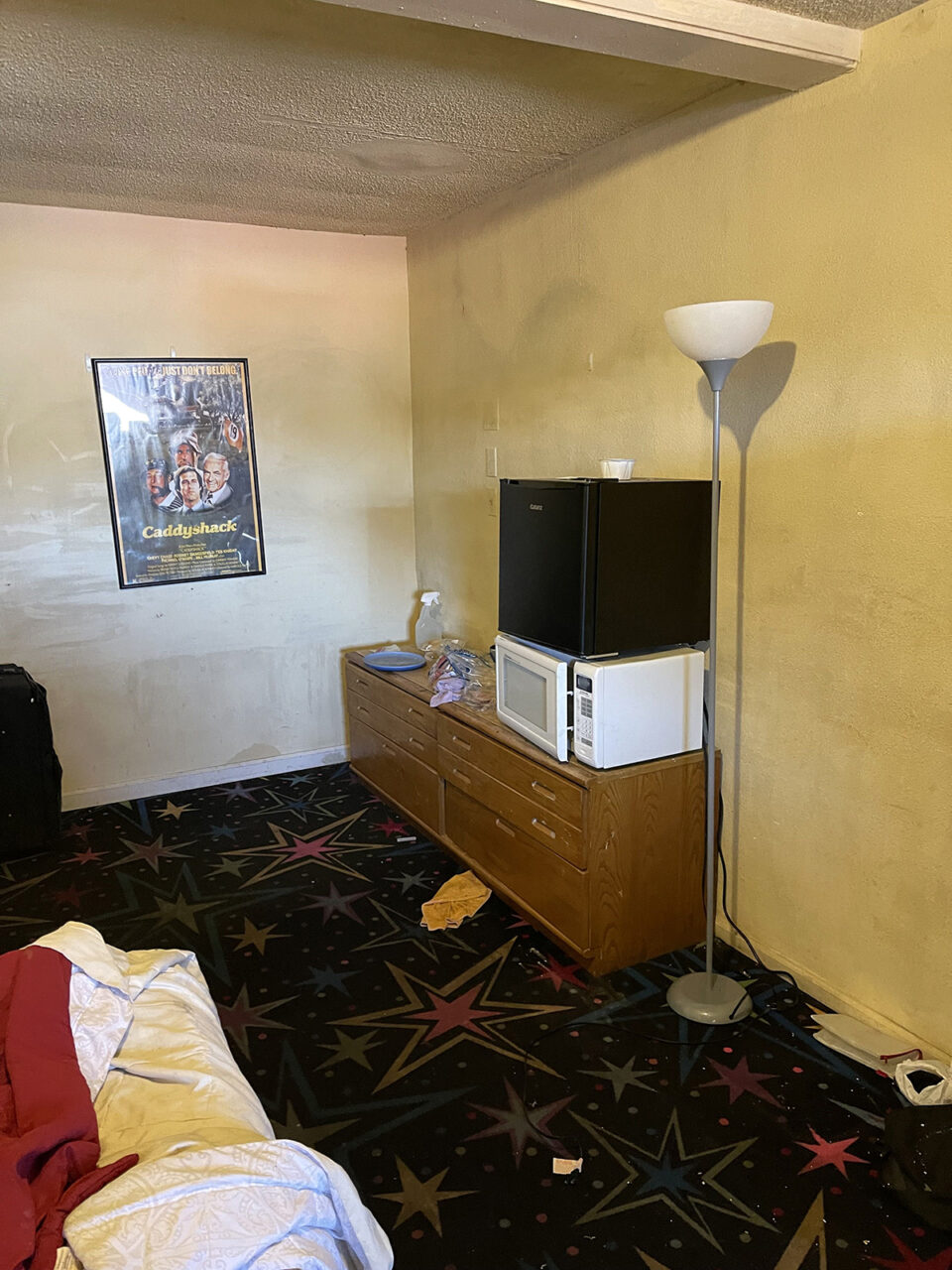 A room at La Vista Motel before it was renovated