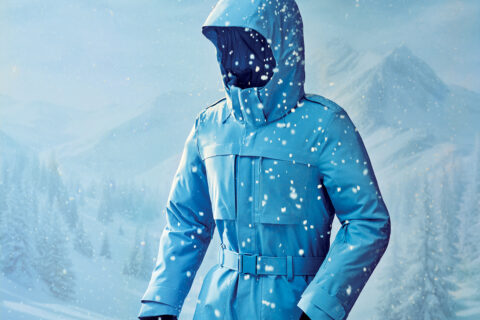 Halfdays’ Murphy Ski Suit in Forget Me Not blue