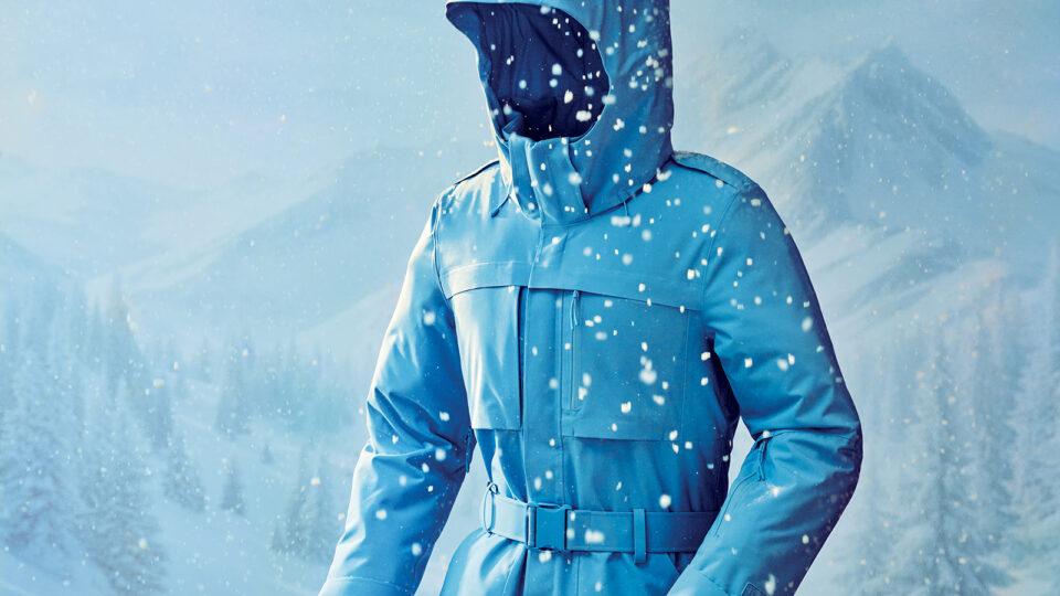 Halfdays’ Murphy Ski Suit in Forget Me Not blue