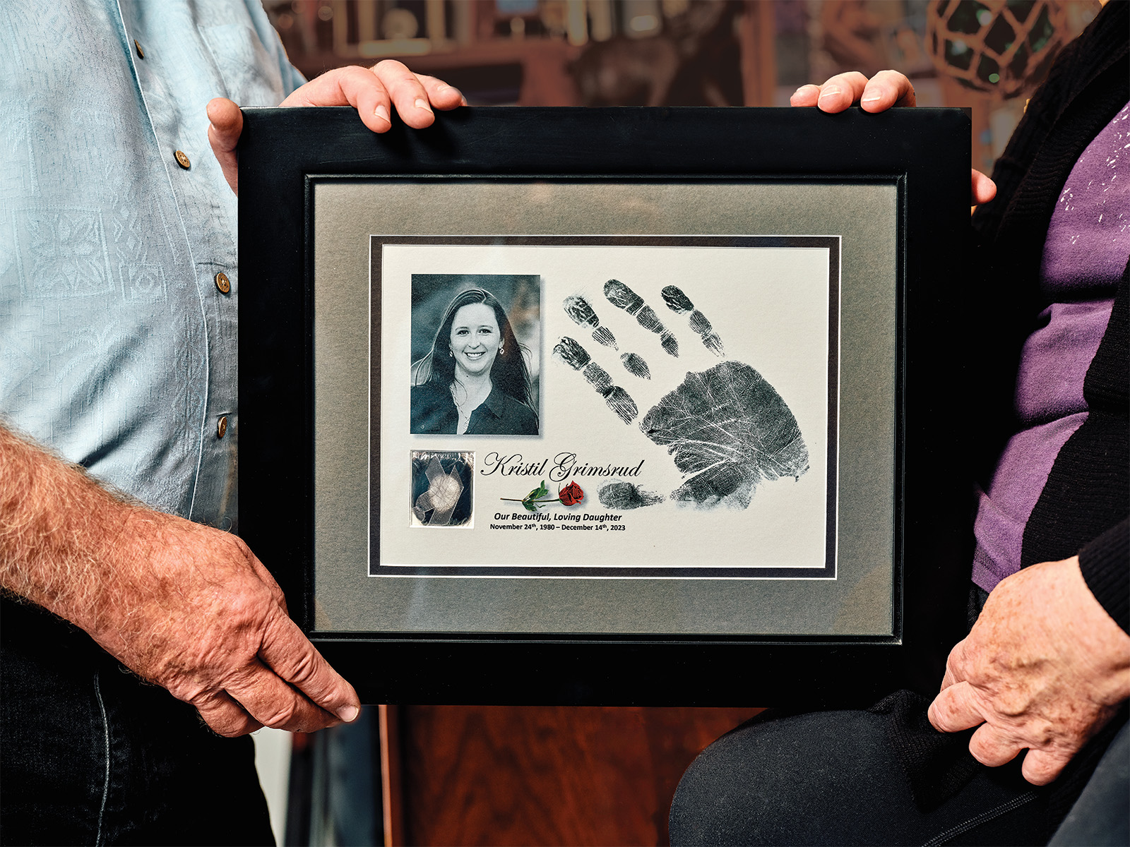 A memorial plaque for Kristil Krug