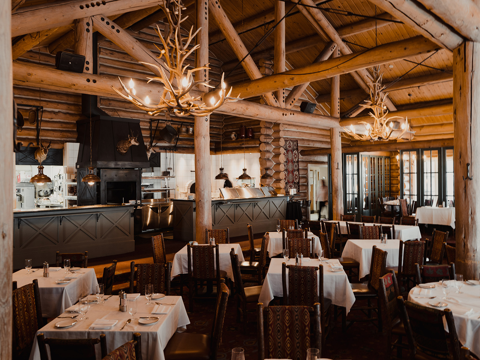 Rustic cabin interior