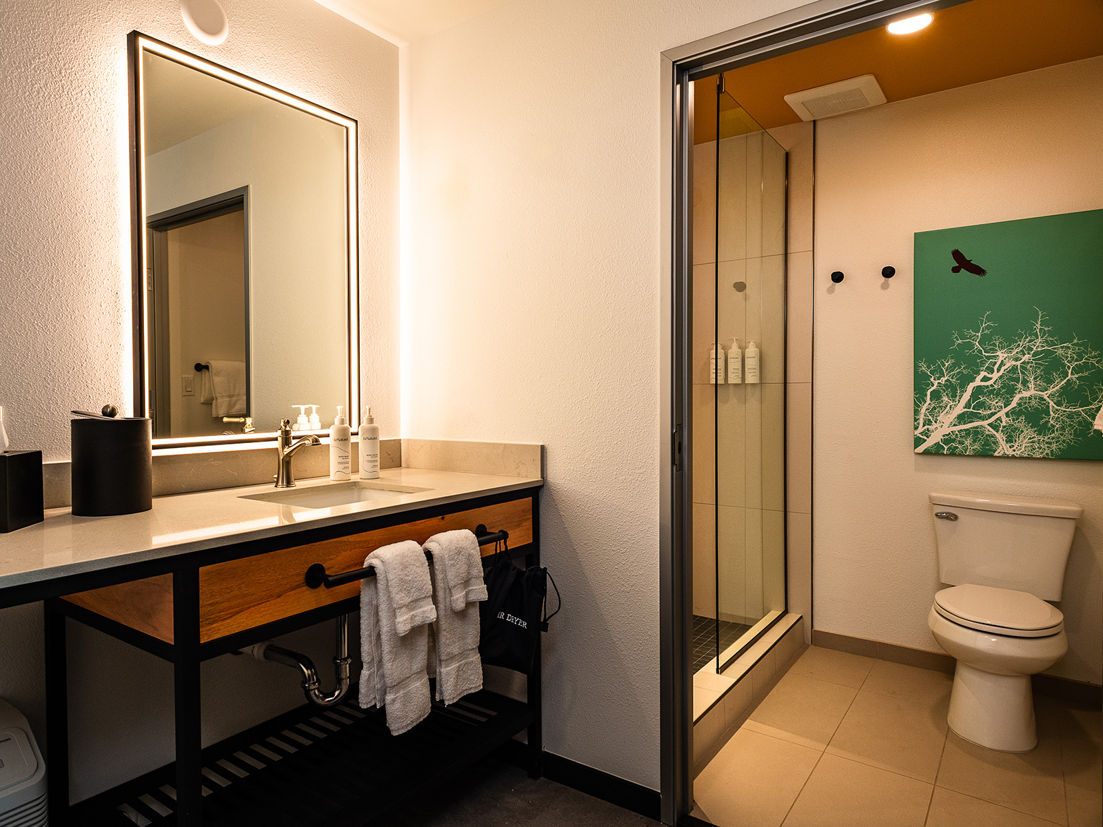 Bathroom with walk-in shower