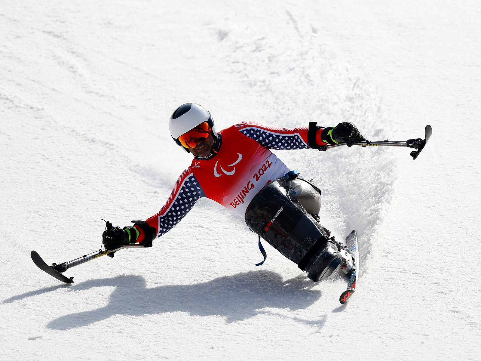 Jasmin Bambur competes in the giant slalom
