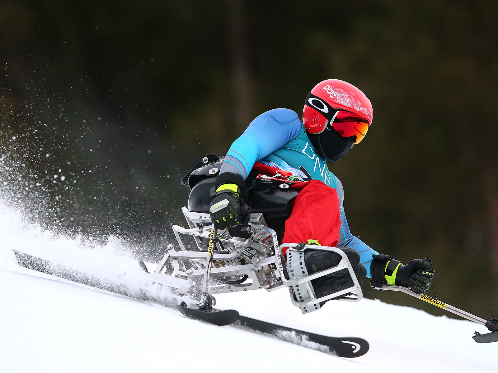 Kyle Taulman competes in the men's giant slalom (sitting)