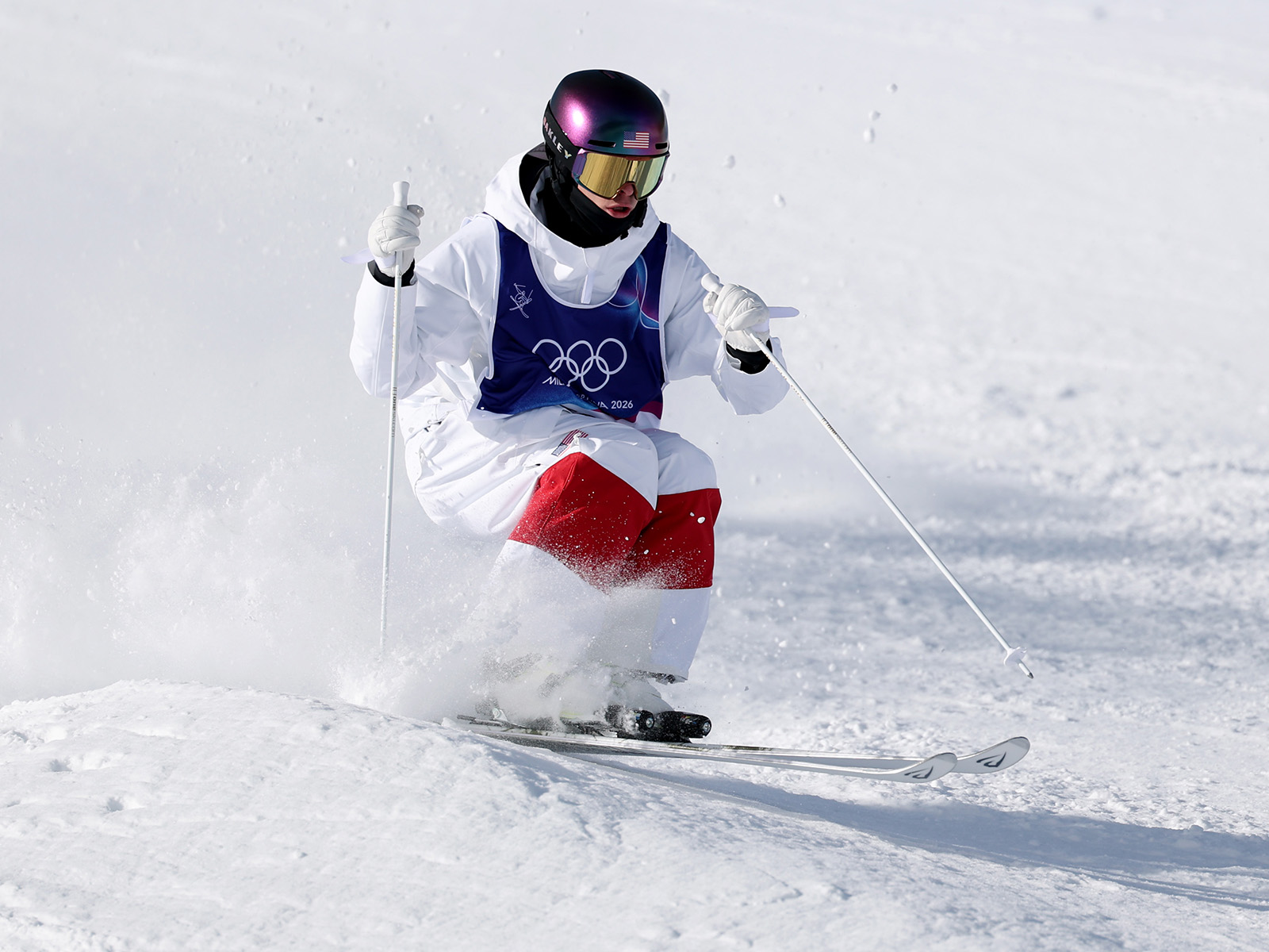 Landon Wendler trains double moguls
