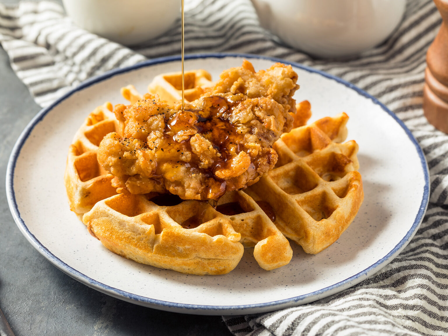 chicken and waffles