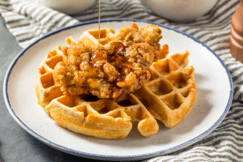 chicken and waffles
