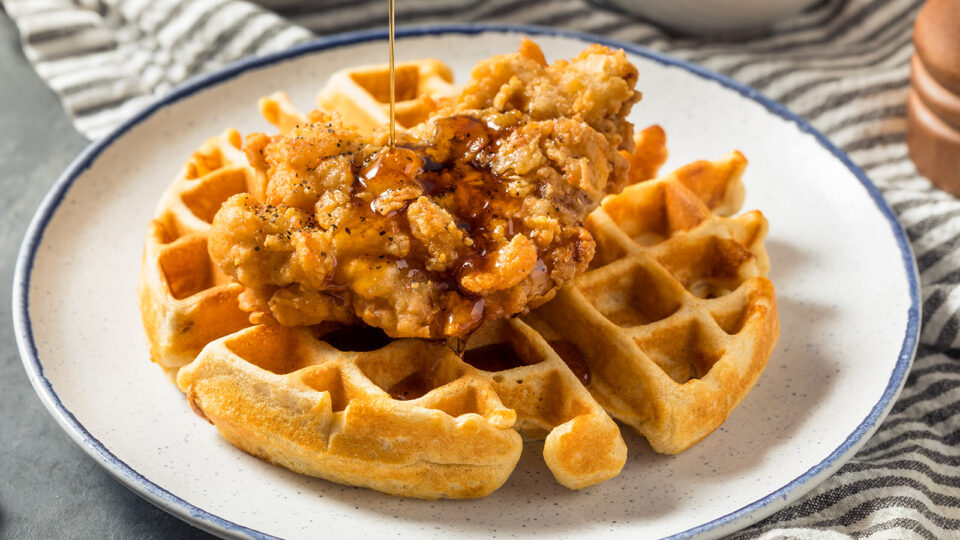 chicken and waffles