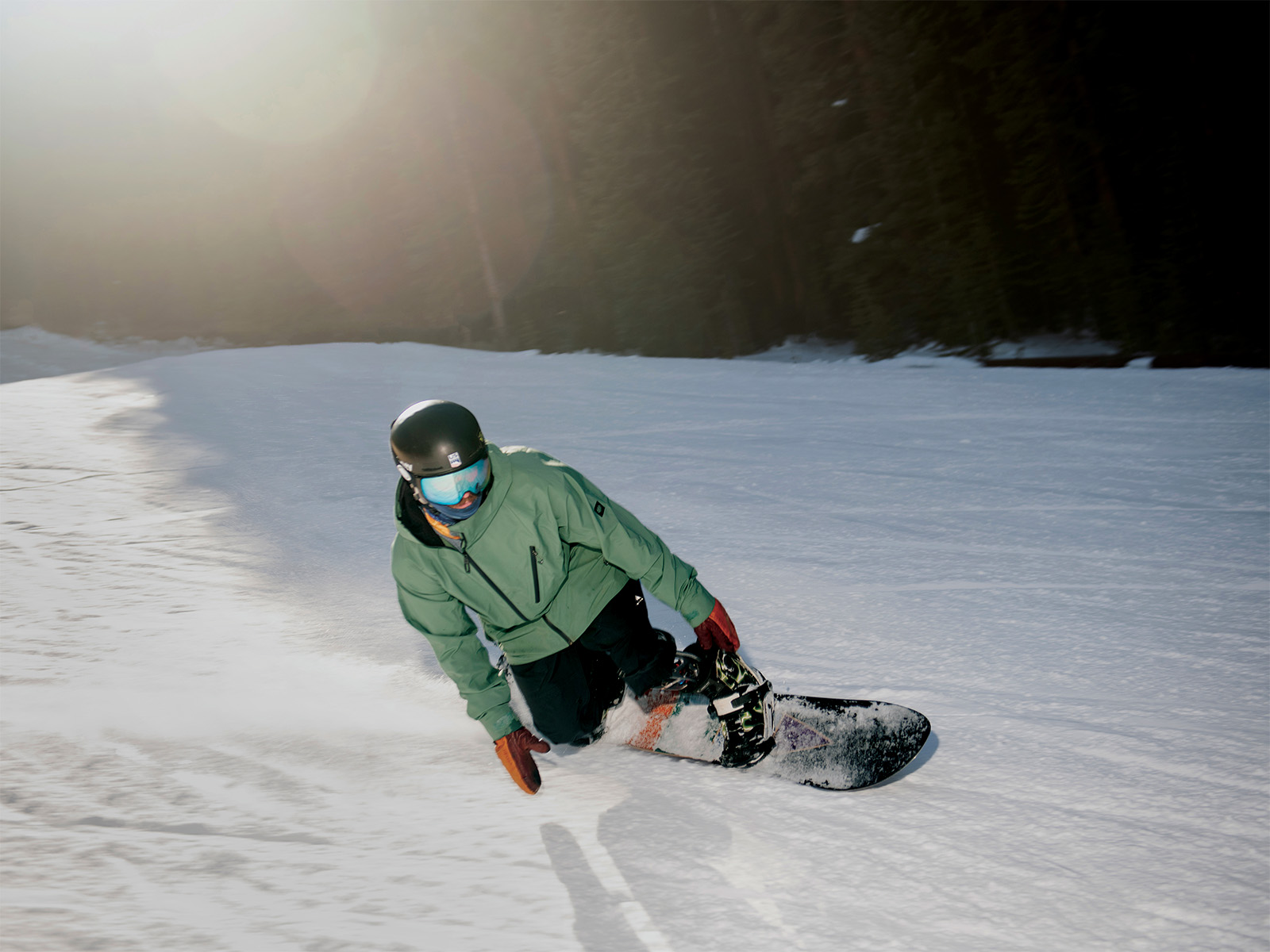 Noah Elliott practicing on Copper Mountain
