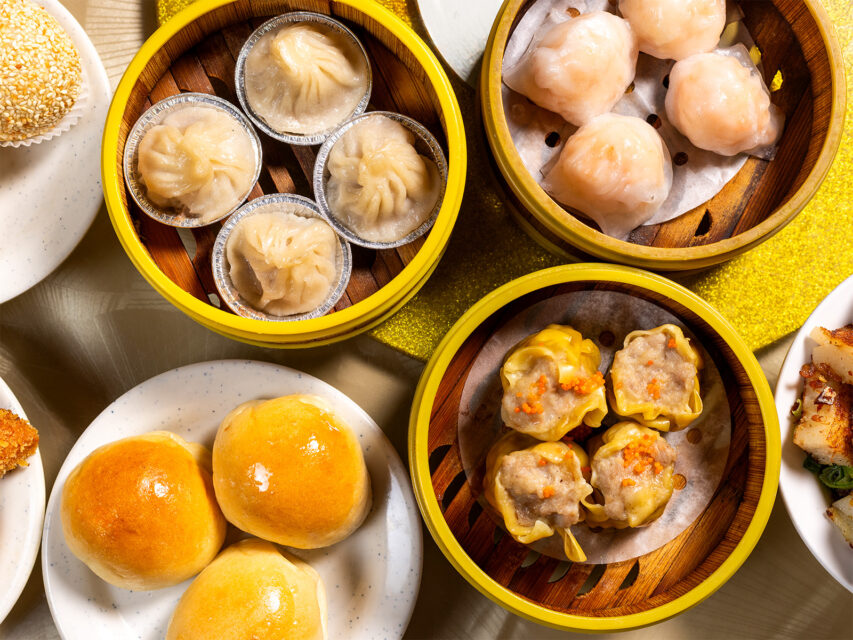 Harbor Dim Sum & Cuisine’s har gow, siu mai, barbecue pork buns, sesame balls, and xiao long bao siu mai, barbecue pork buns, sesame balls, and xiao long bao