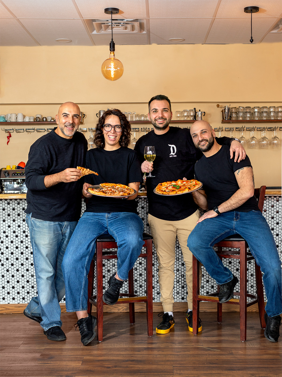 Rocco Marsiglia, Giulia Del Toro, Daniele Pellico, and Silvio Pellico