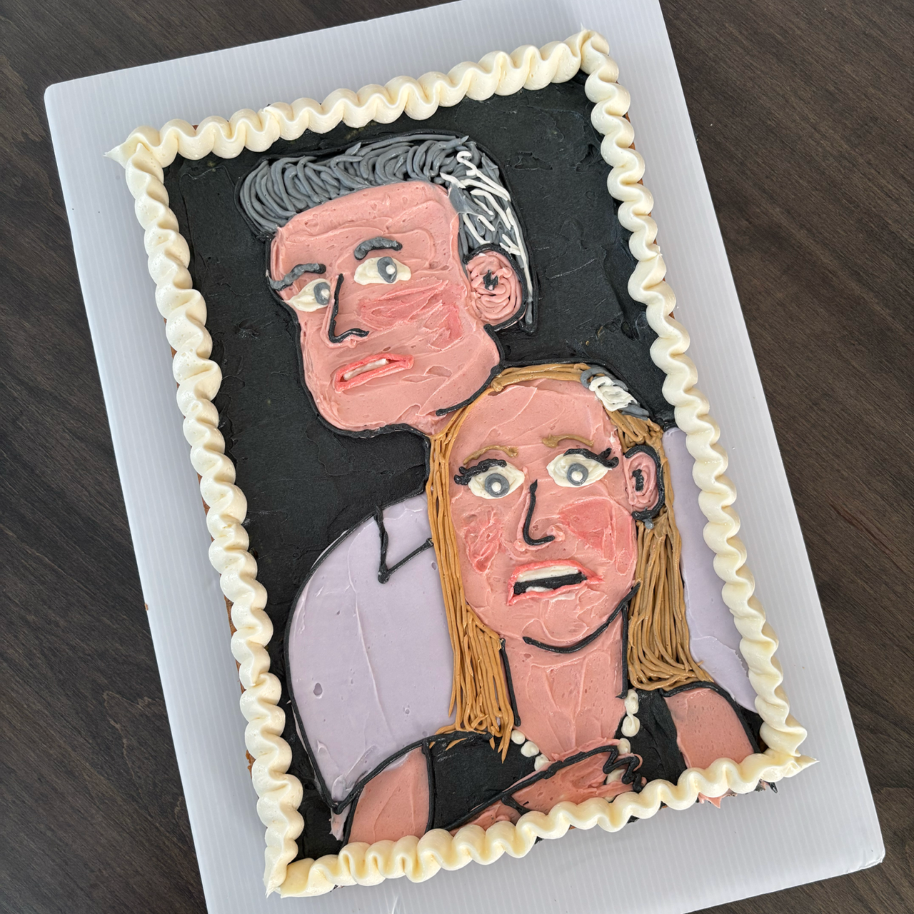 Coldplay concert scandal cake