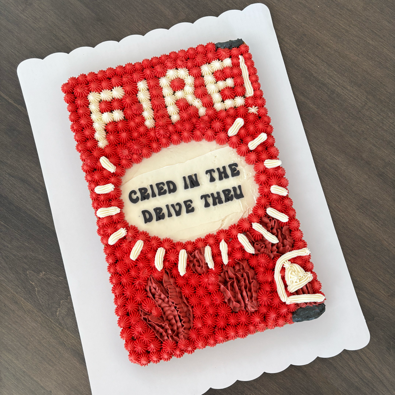 Taco Bell hot sauce packet cake