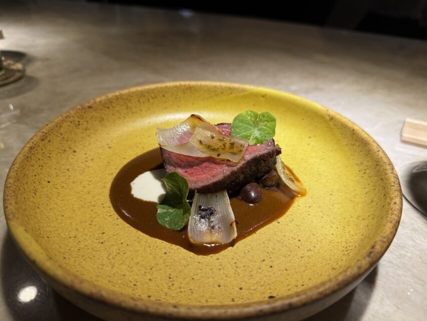 Steak with one of five moles at Milpero