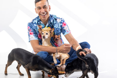 Senen “SLiM” Rodriguez and a bunch of chihuahuas