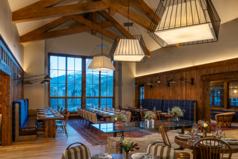 The newly renovated lodge at Tumbling River Ranch