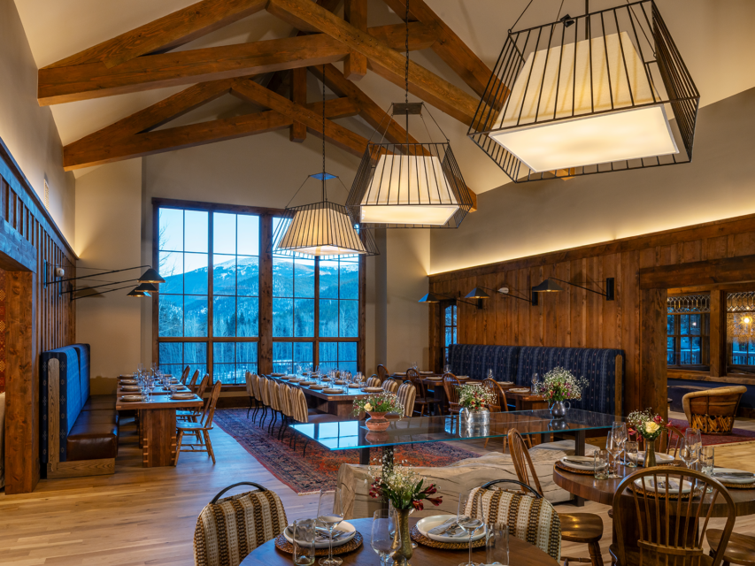 The newly renovated lodge at Tumbling River Ranch