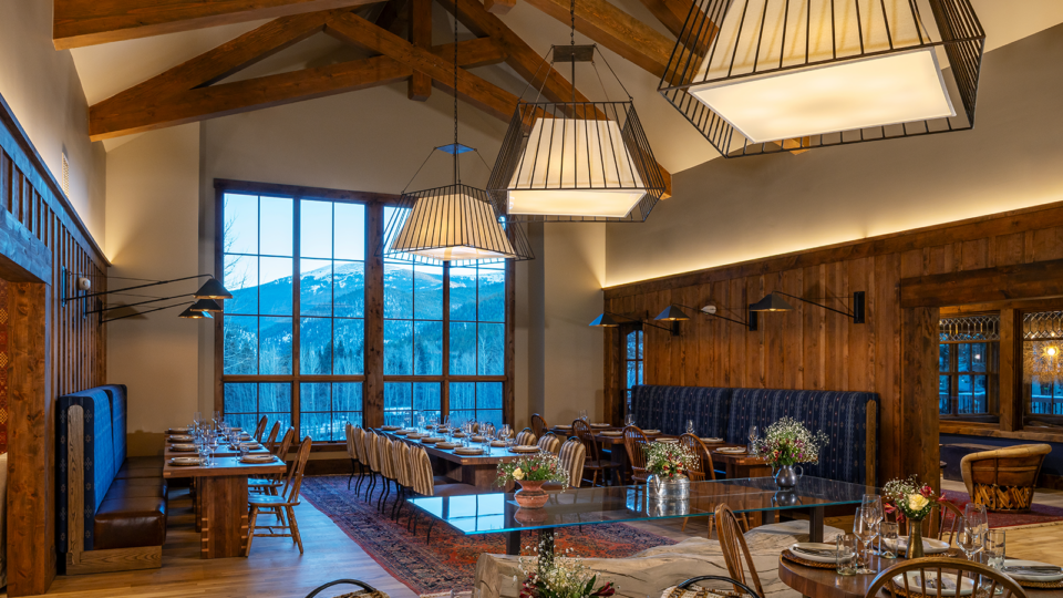 The newly renovated lodge at Tumbling River Ranch