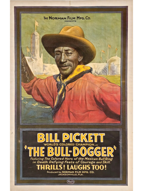 A portrait of rodeo star Bill Pickett