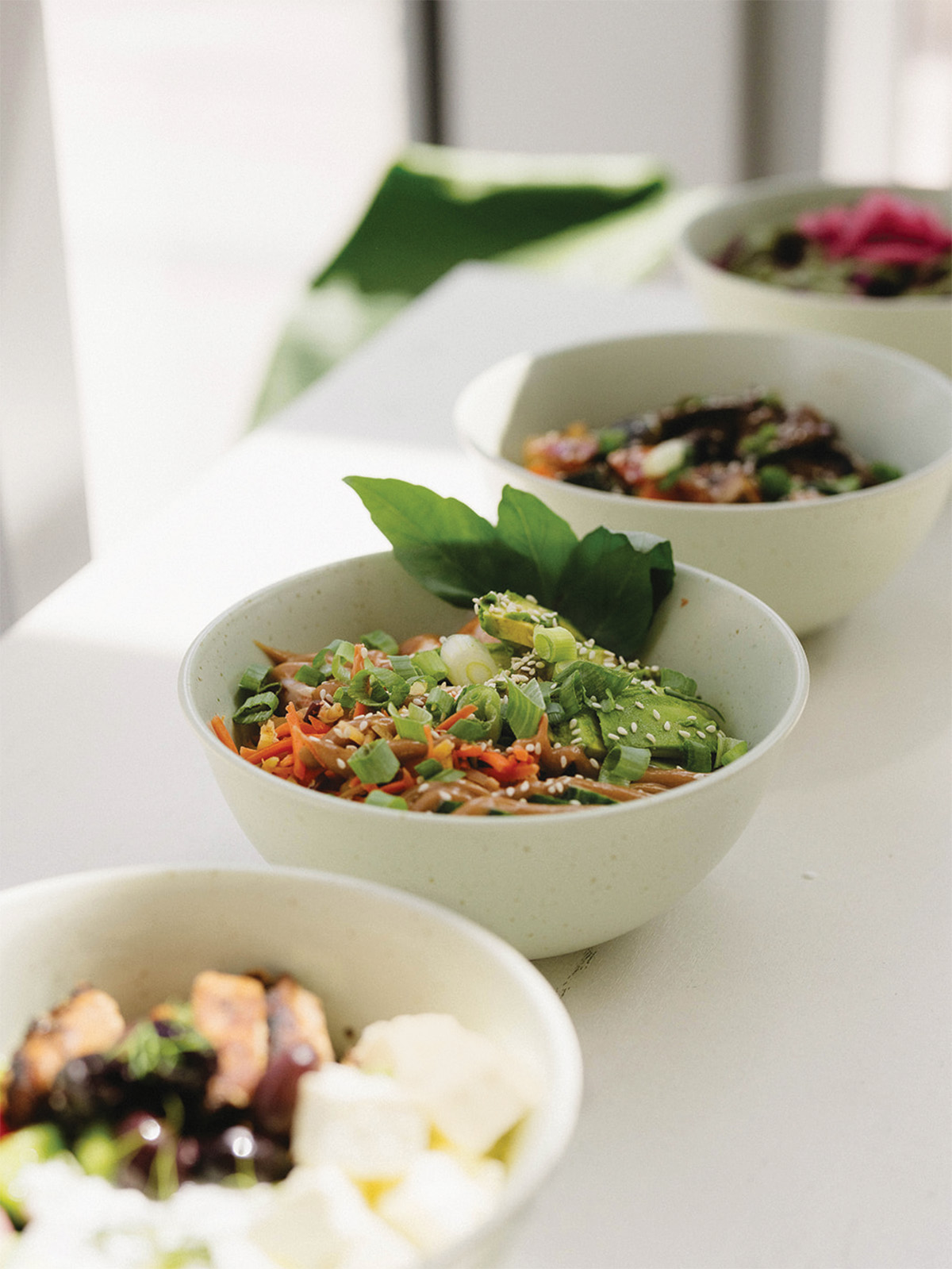 The shrimp spring roll bowl at Bowls by KO