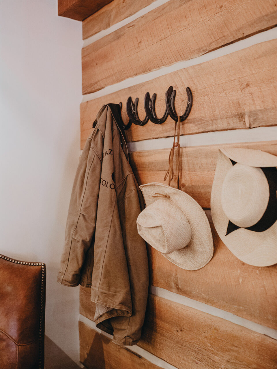 Hat pegs at C Lazy U Ranch