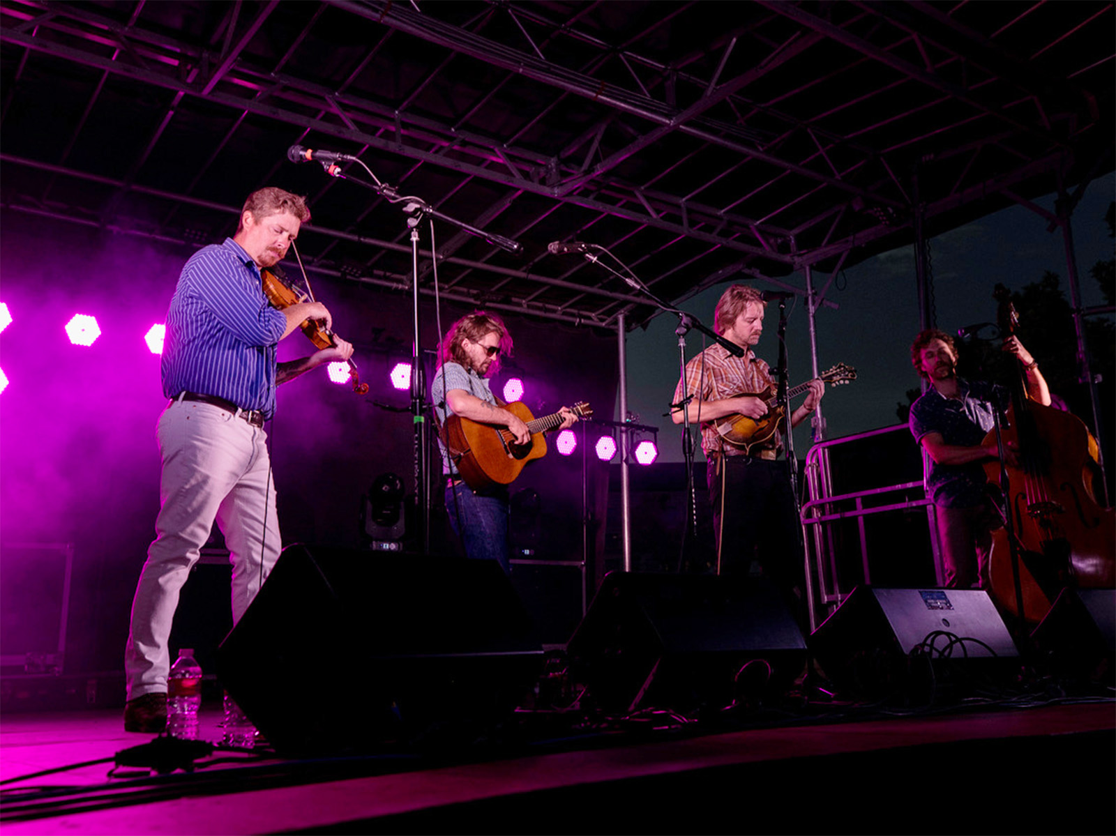 A band performing at Rock the Block in Denver