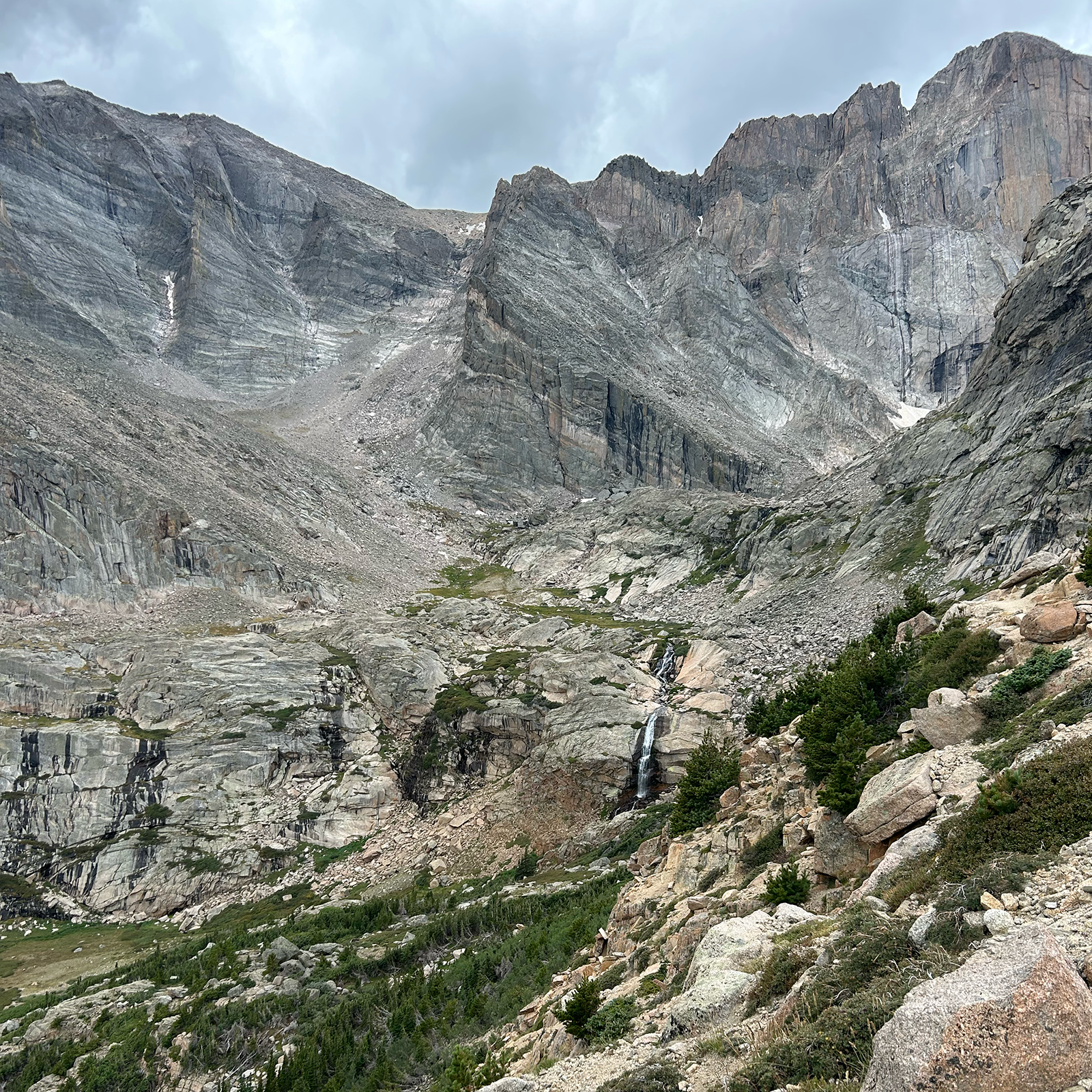 Columbine Falls along the Chasm Lake Trail 