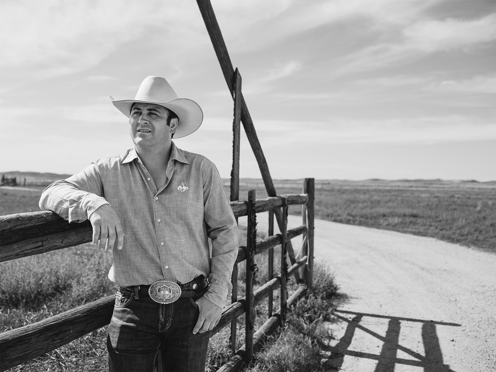 Binion Cervi at a ranch