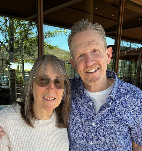 Kidney donor Cathie Hitchcock and recipient Mark McIntosh. Photo courtesy of Jane Dvorak